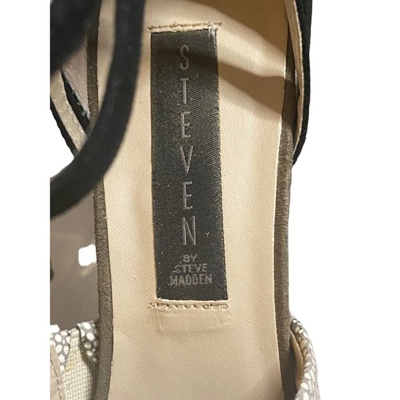 Steven by Steve Madden heels. Siege color leather on top, suede heel‎ Sz 8 - Picture 7 of 11